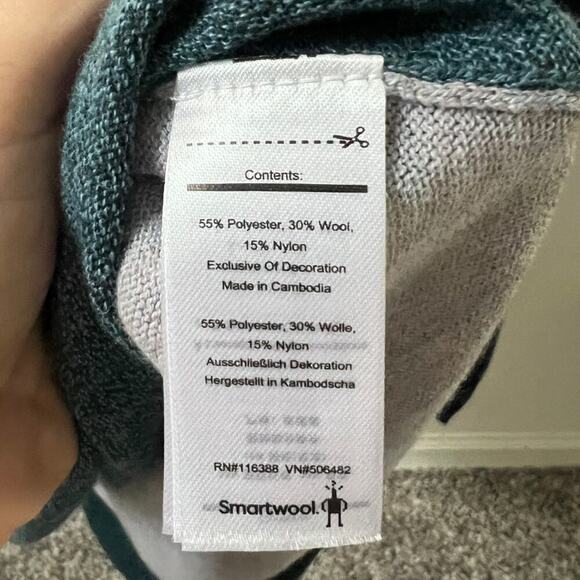 SmartWool shadow pine colorblock sweater - Picture 5 of 7